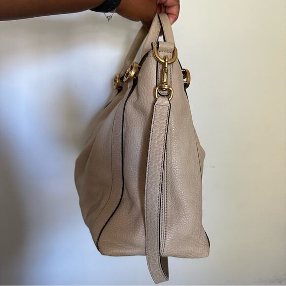 Gucci Miss GG Convertible Tote Leather Medium Neutral Zip Top Closure Large Bag - Picture 3 of 16